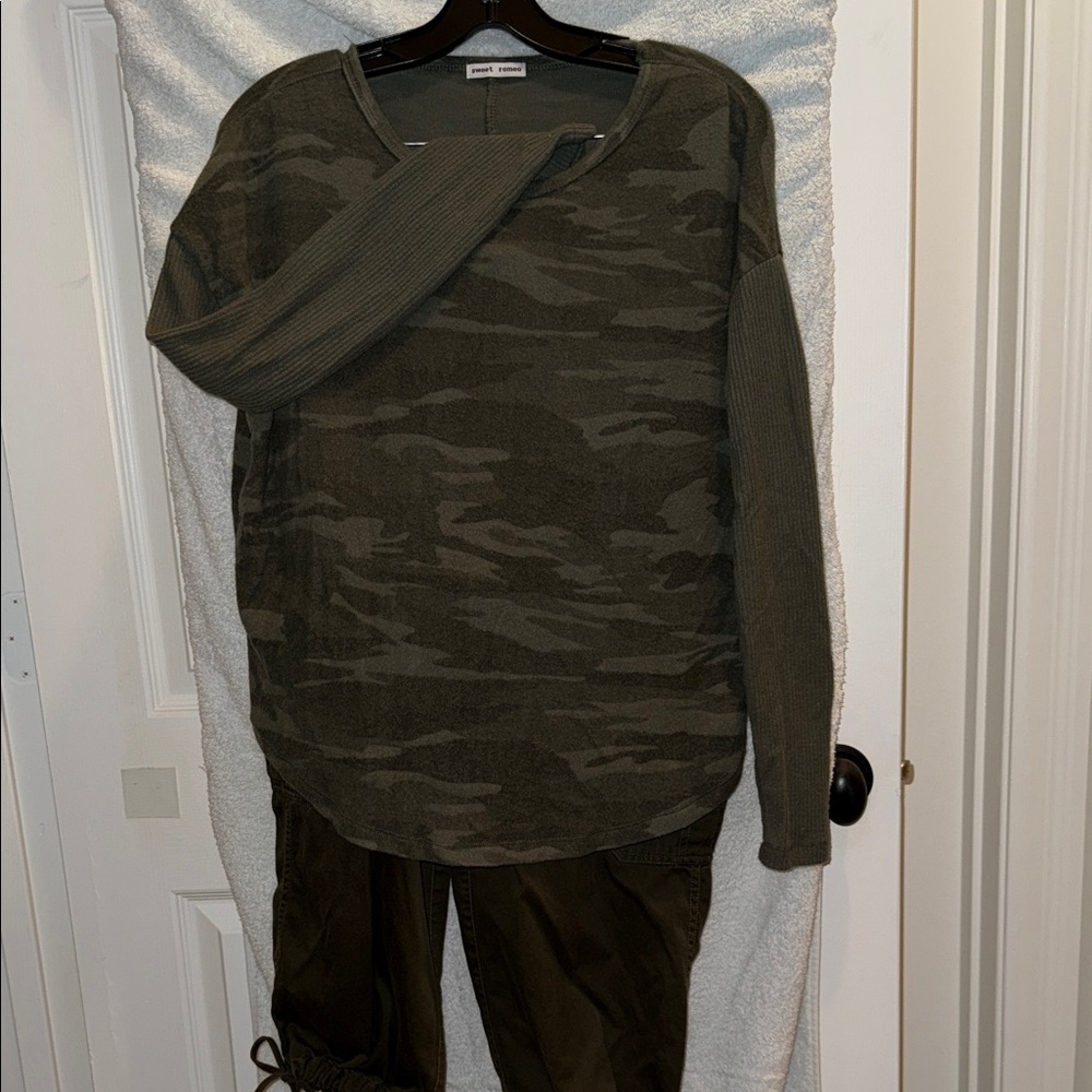 Camouflage Long Sleeve Top